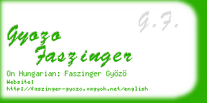 gyozo faszinger business card